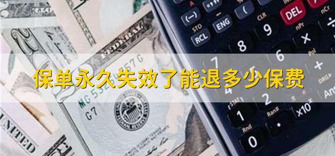 保单永久失效了能退多少保费，保单的现金价值