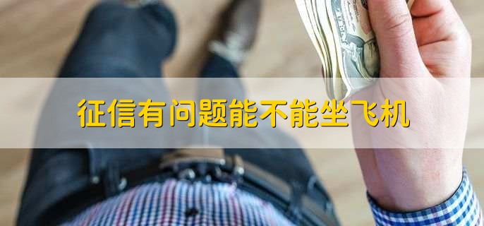征信有问题能不能坐飞机，一般是可以的
