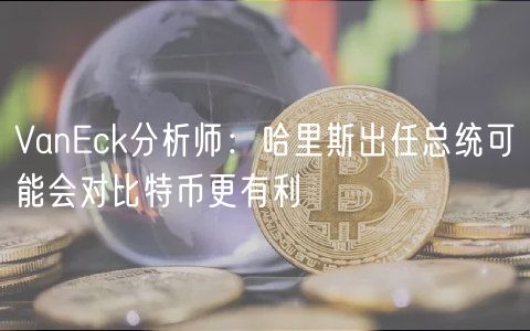 VanEck分析师：哈里斯出任总统可能会对比特币更有利